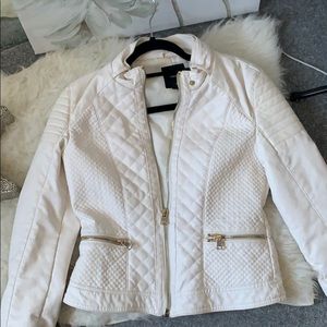 White Leather Jacket